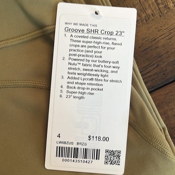 Groove crop 23” pants - Picture 2 of 5